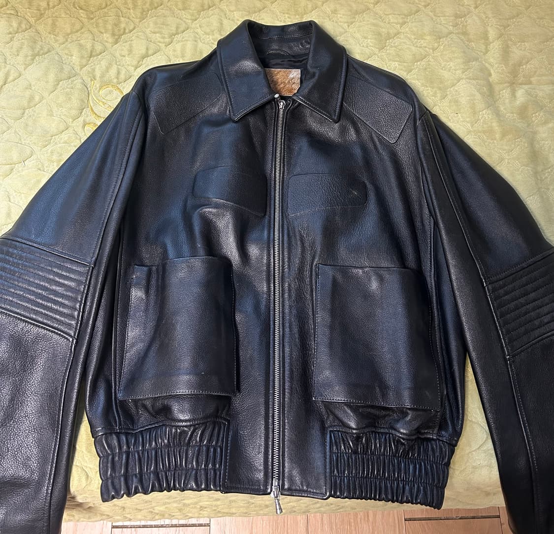 STU 엠보 레더 자켓 L 상품이미지2