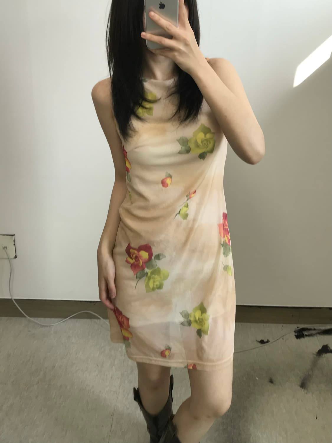 빈티지 플라워 원피스 상품이미지2