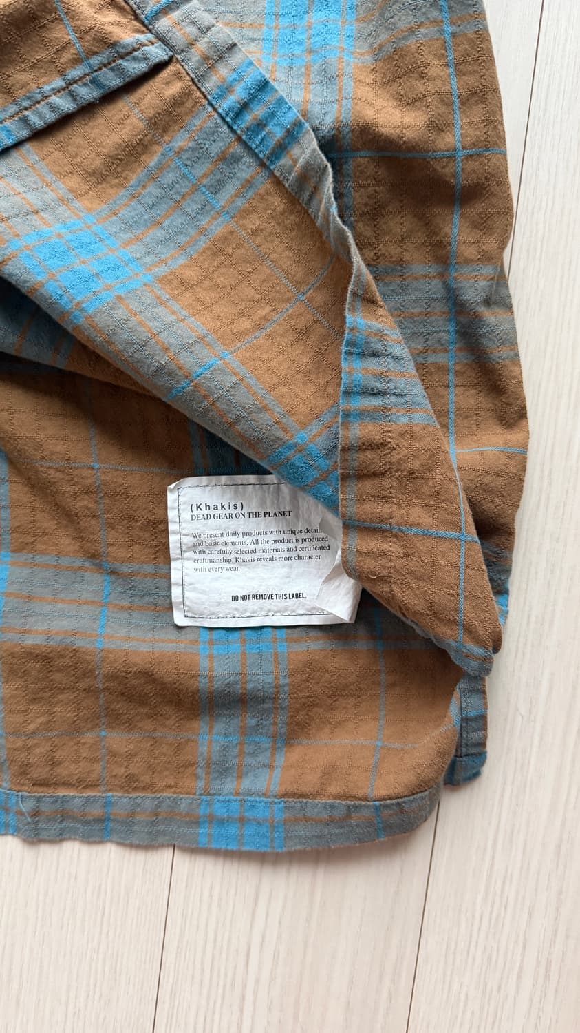 카키스 (khakis) 체크 반팔 셔츠 상품이미지5