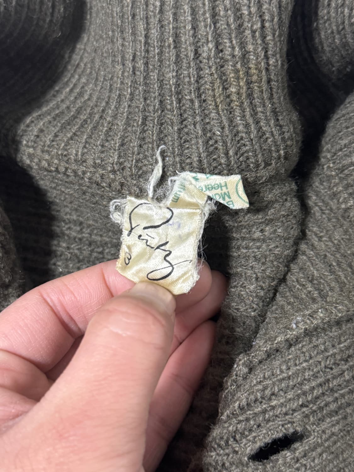 70s 오스트리아군 헤비울 코만도 니트 밀리터리 상품이미지6