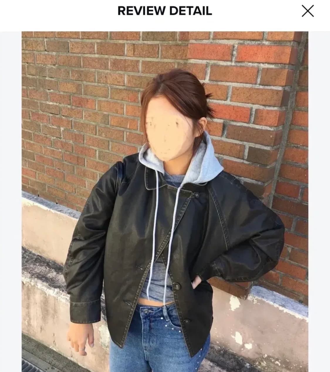 파르티멘토우먼 레더 후드 자켓(모자 탈부착) 상품이미지1