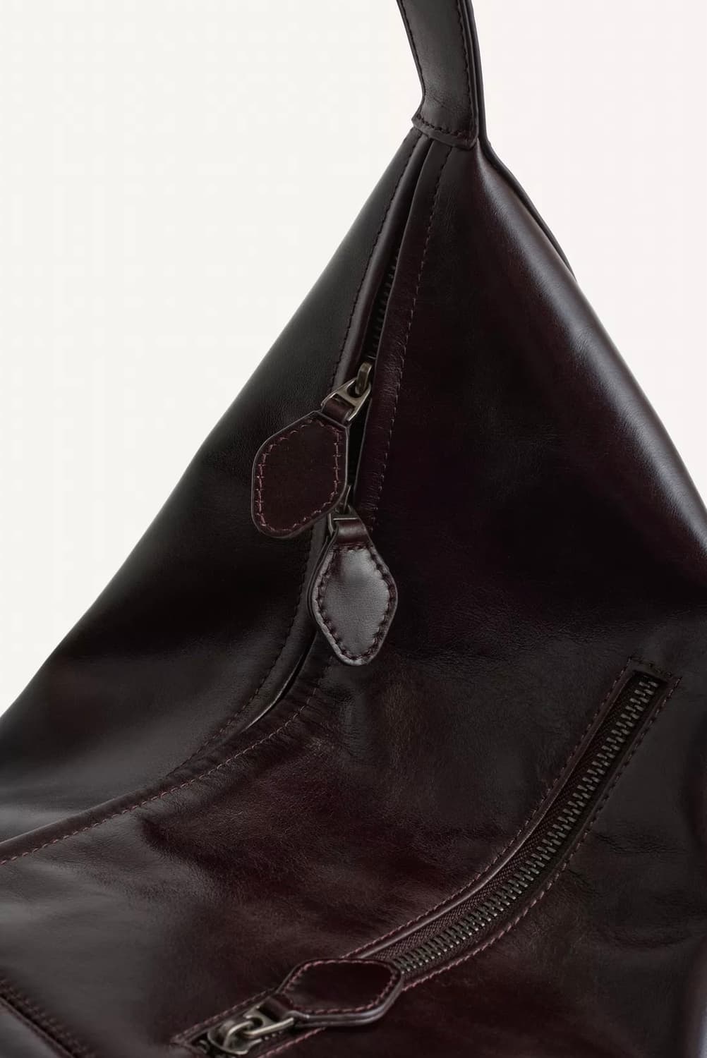 (매물x) 자라 sprls 카우레더 브라운 크로스백 상품이미지6