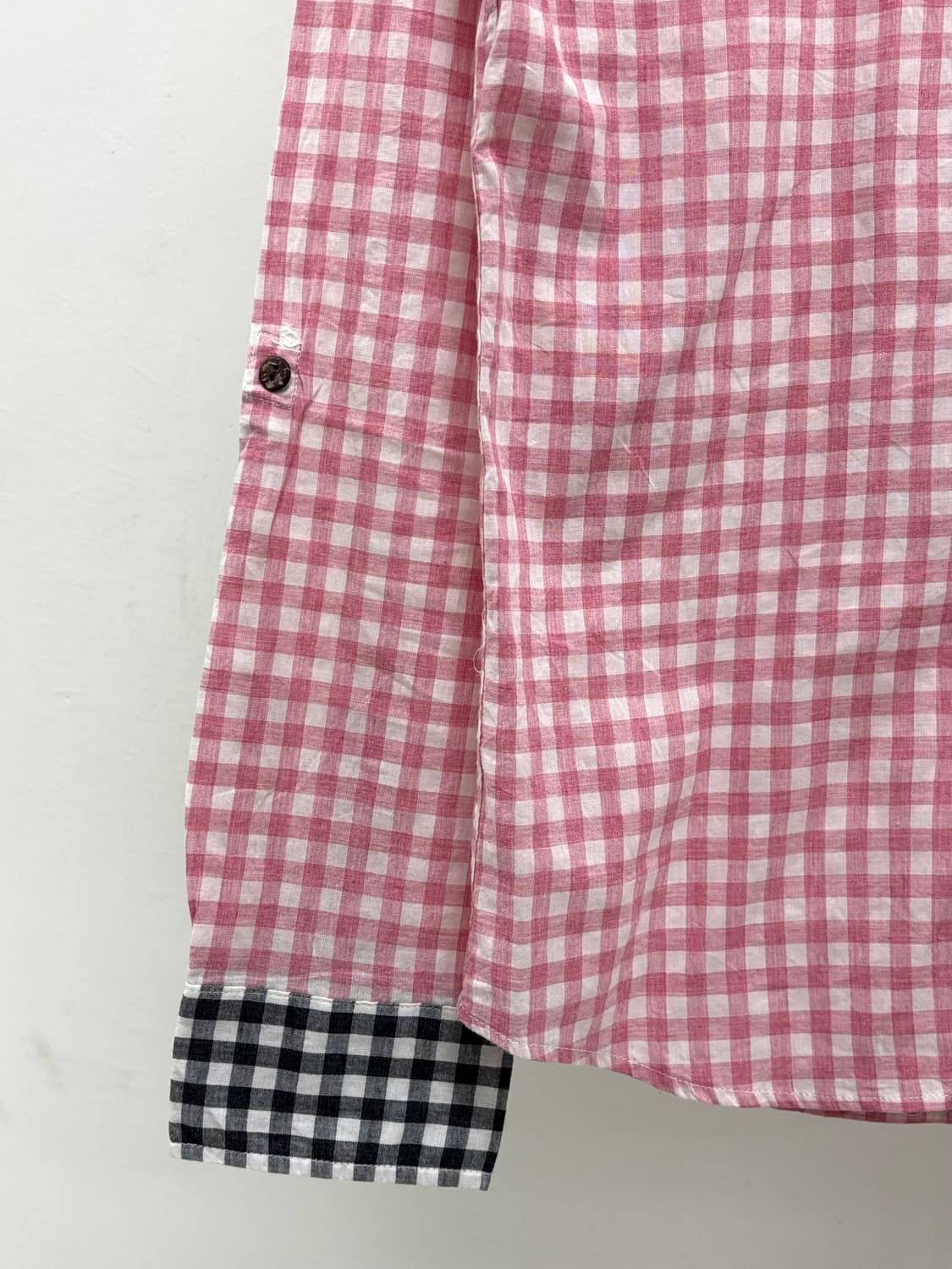 빈티지 키치 핑크 체크 셔츠 상품이미지9