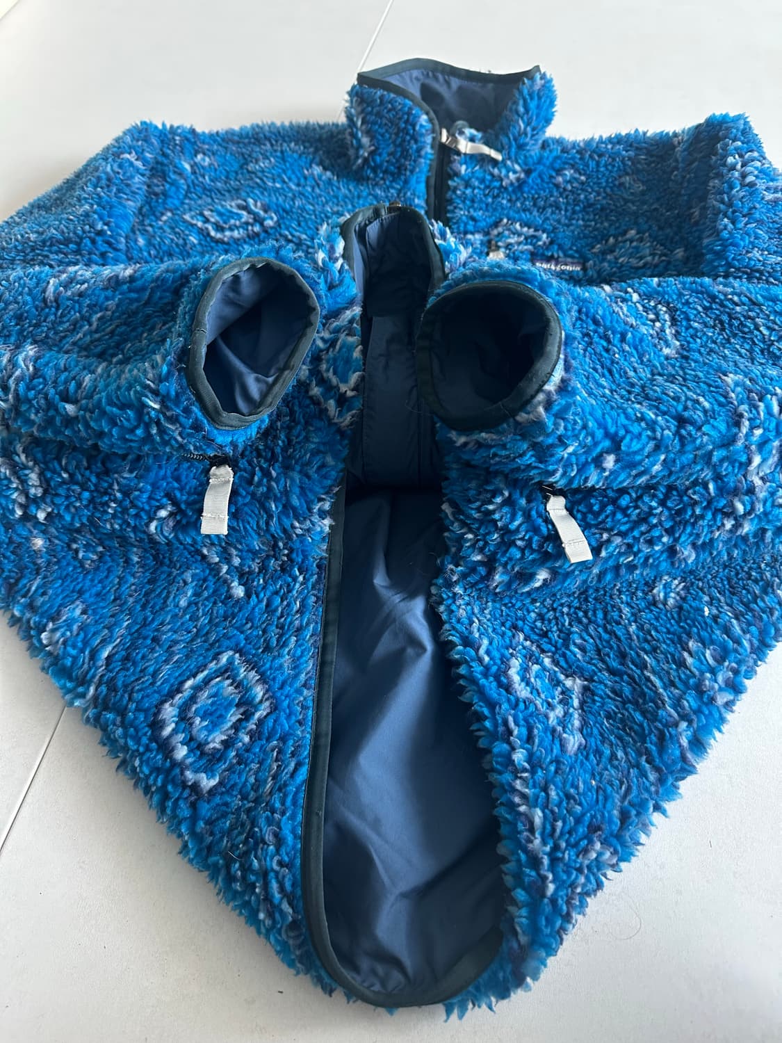 10s 딥파일 플리스 아즈텍 블루 L 상품이미지2