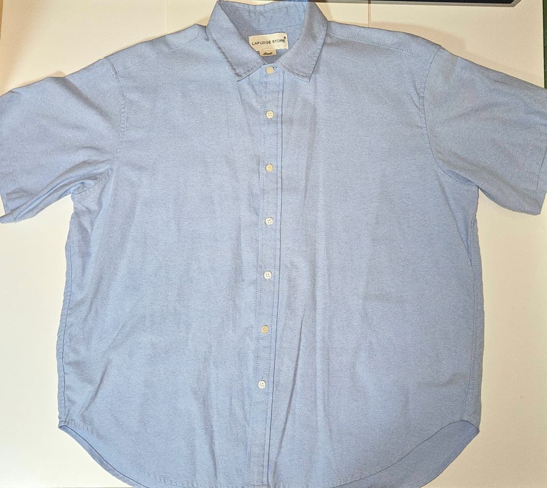 라퍼지스토어 시티보이 빅오버 옥스포드 반팔 셔츠 S 상품이미지1