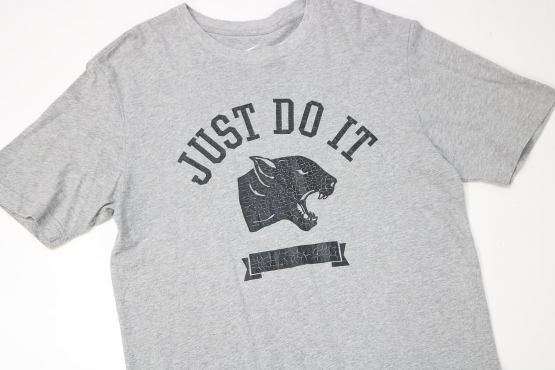 나이키 저스트 두 잇 빈티지 퓨마 그래픽 그레이 반팔 티셔츠 (M) 상품이미지3