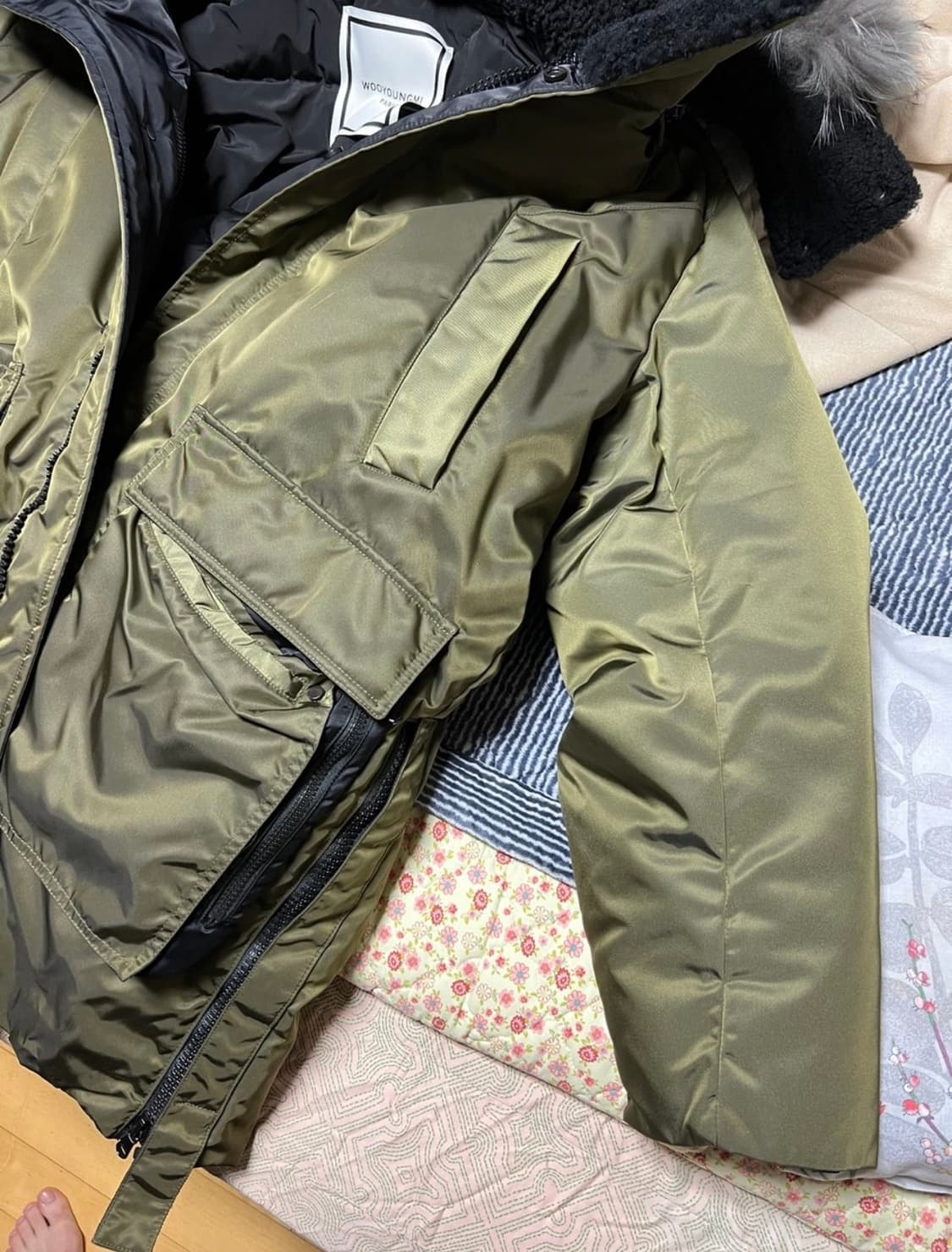 우영미 무스탕 야상패딩 상품이미지6