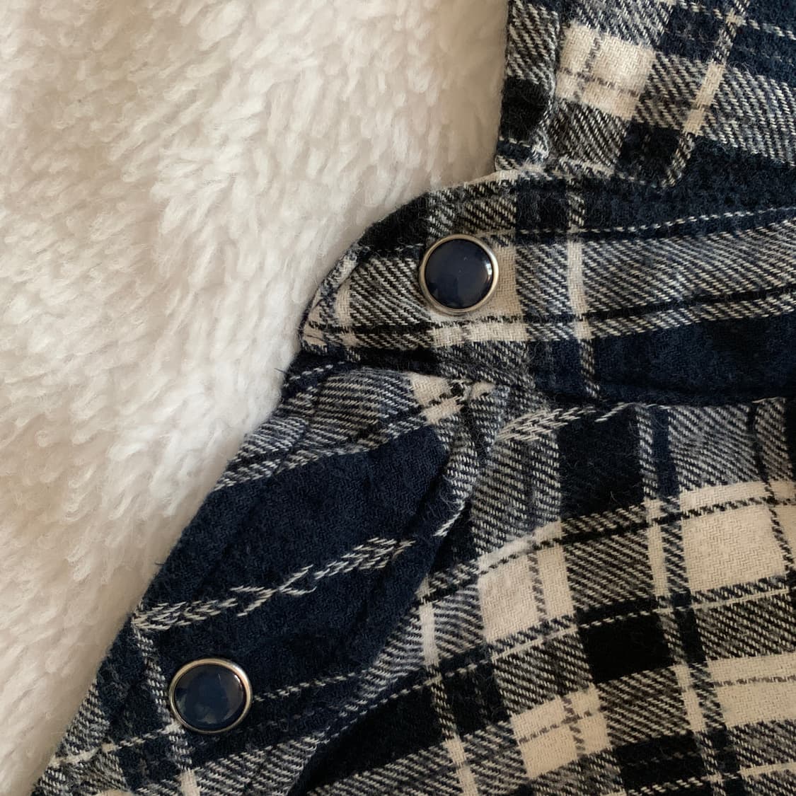 일본 빈티지 NEEDRIC 에스닉 체크 셔츠 상품이미지6