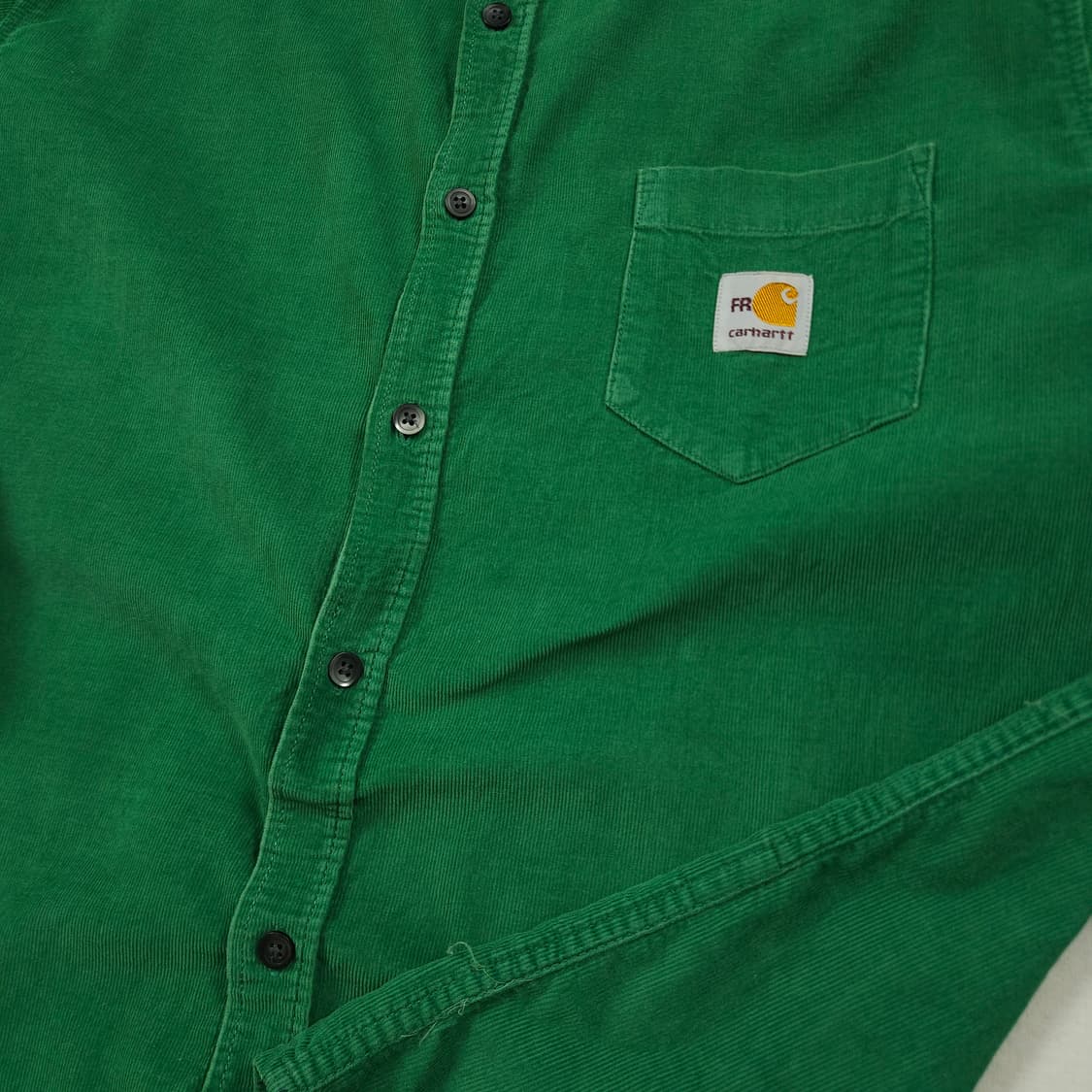 L(100) 칼하트 리워크 코듀로이셔츠 그린 상품이미지5