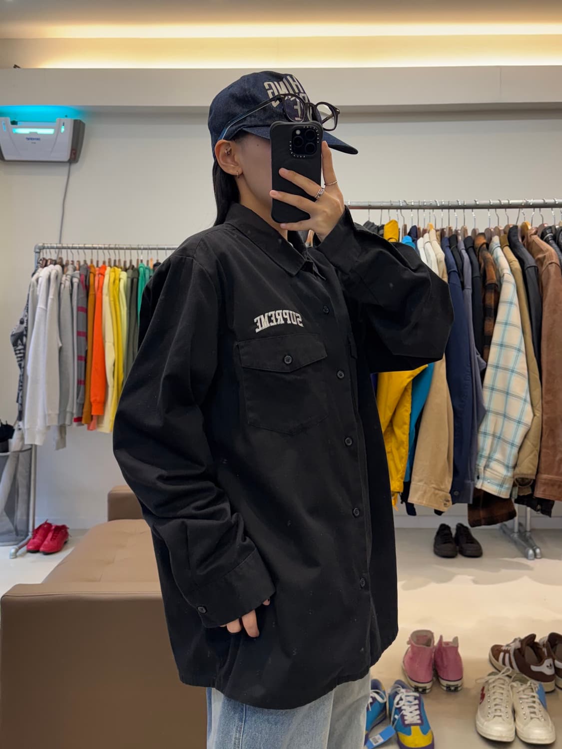 슈프림 듀얼포켓 자수 워크셔츠 상품이미지9