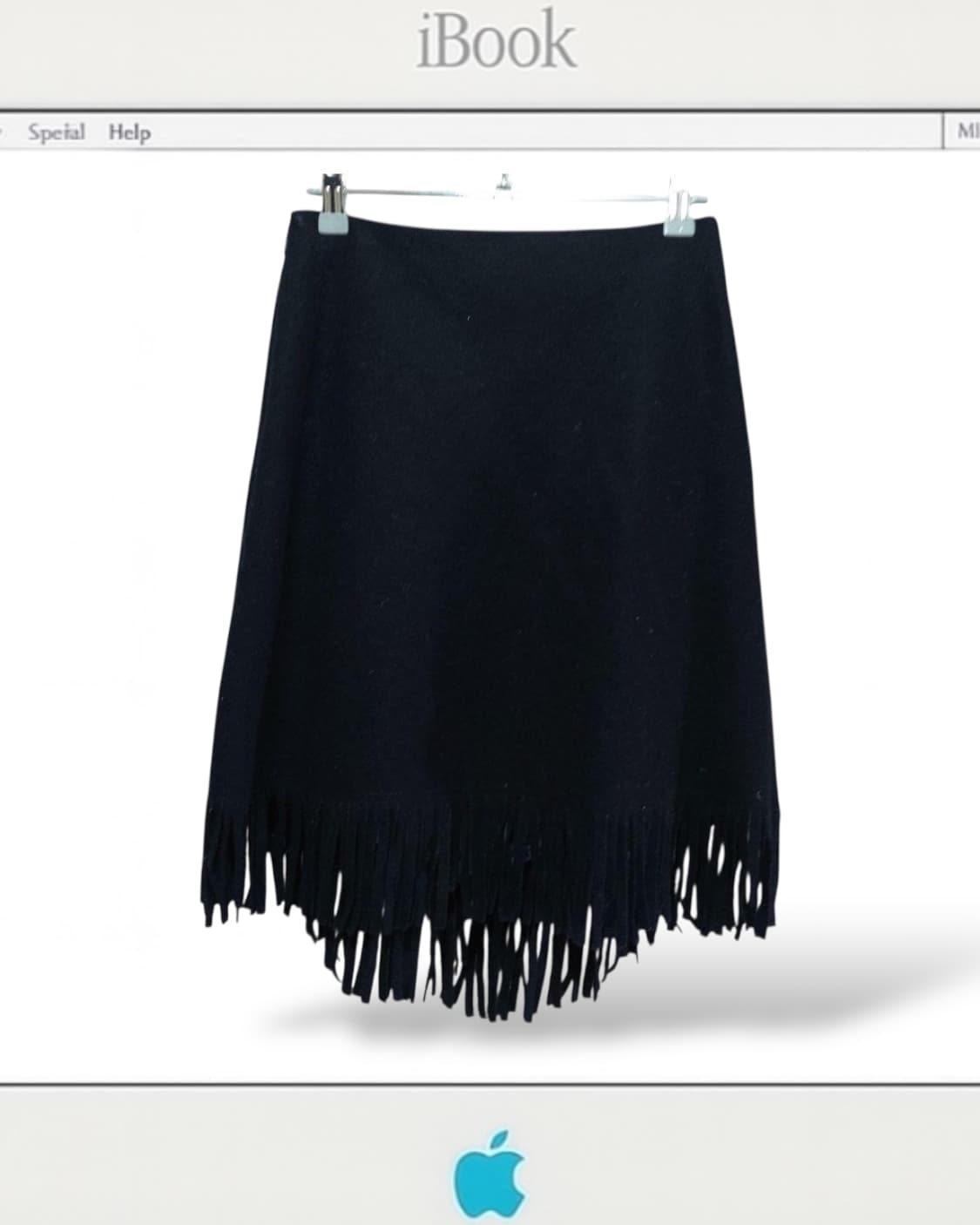 Ray beams 프린지 울 스커트 상품이미지2