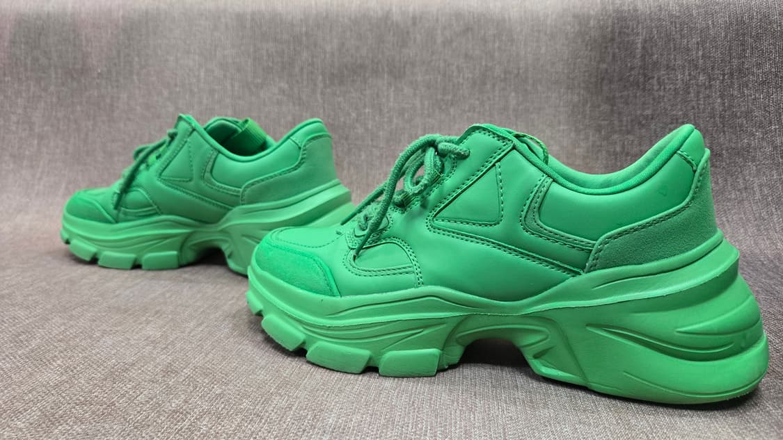 자라 245mm-  그린색 스니커즈 운동화 상품이미지4