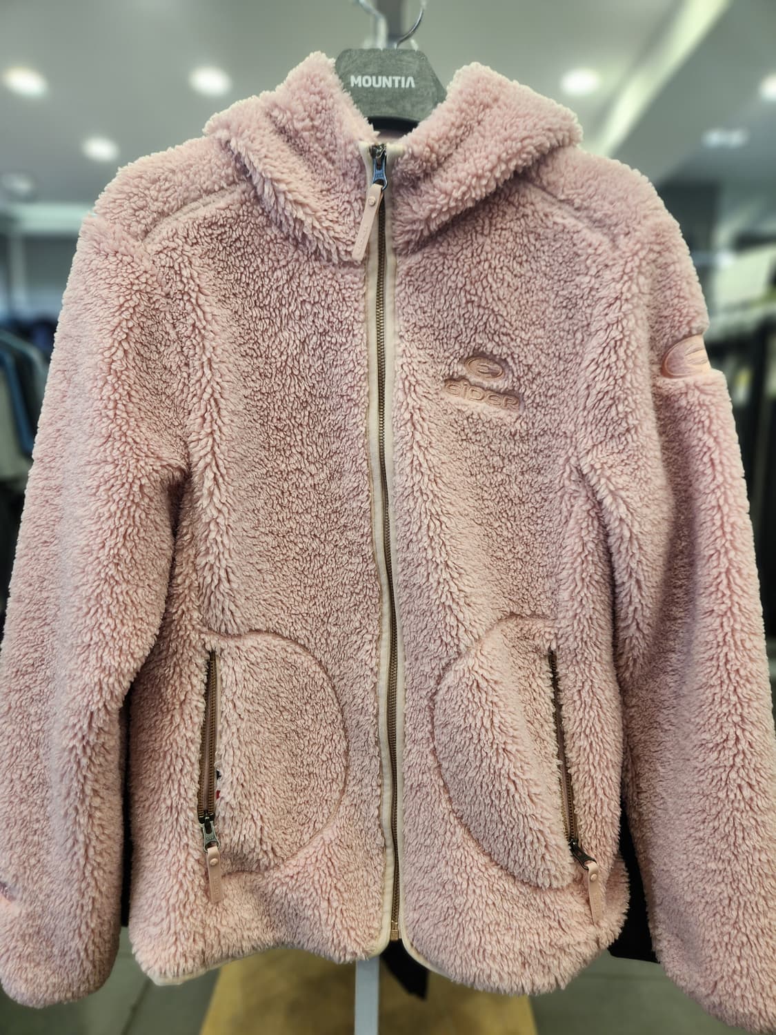 아이더 고어텍스 보아 플리스 후드 집업 핑크 여성용 상태좋음 상품이미지1