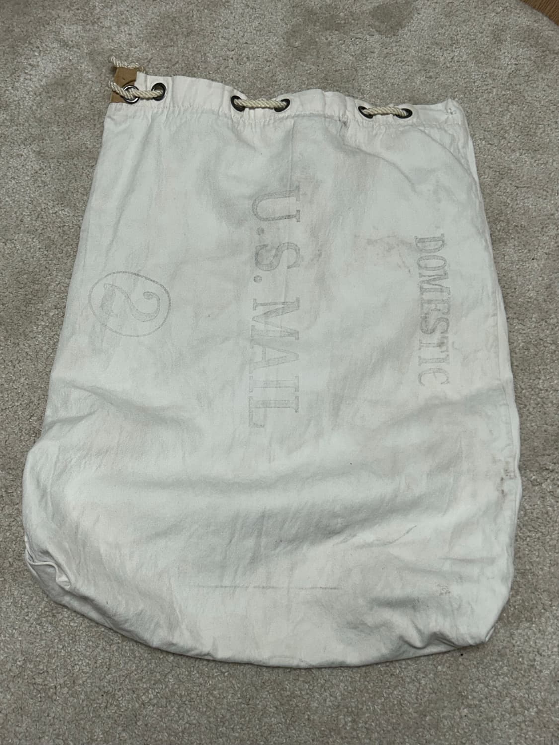 50s-60s HEAVY DUTY US Mail Canvas Bag 상품이미지1