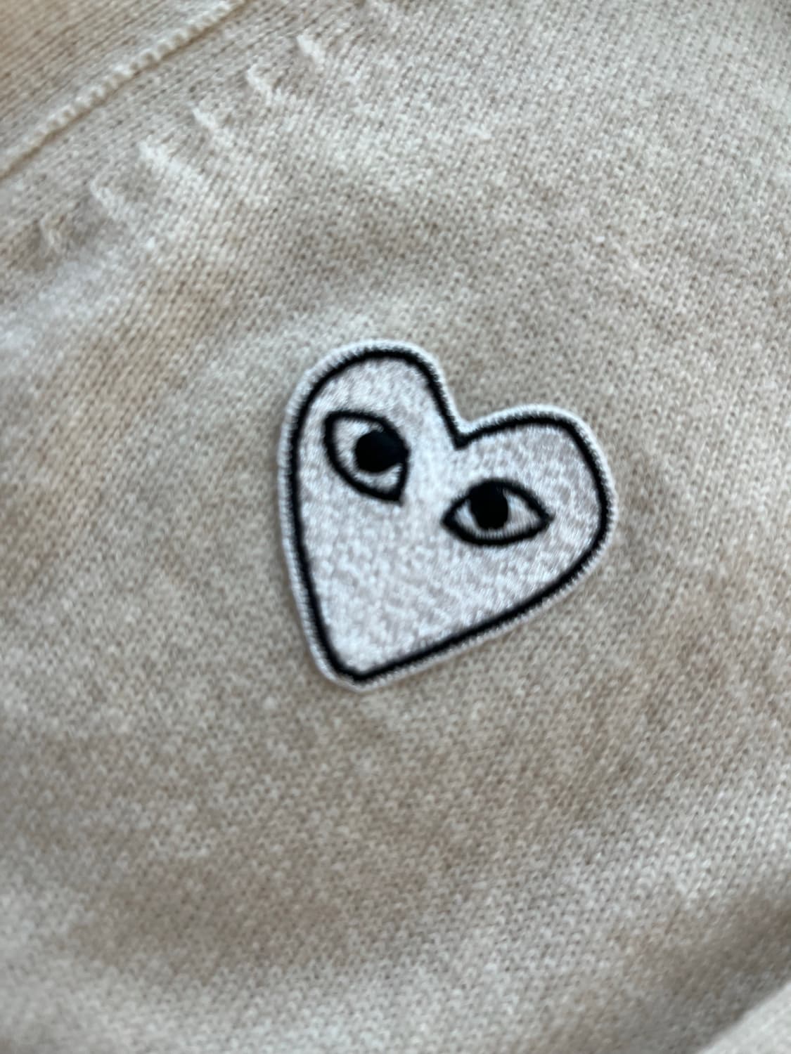 꼼데가르송 아이보리 가디건 상품이미지2