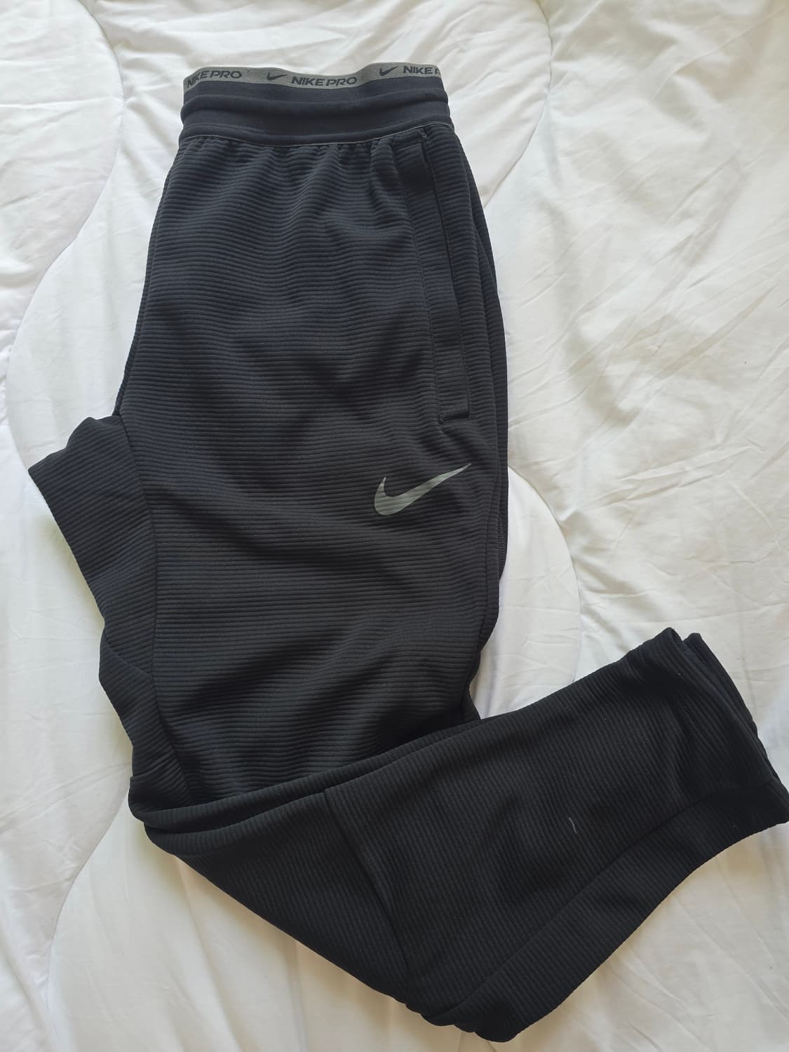 나이키 프로 플리스 트레이닝 팬츠 블랙 상품이미지2