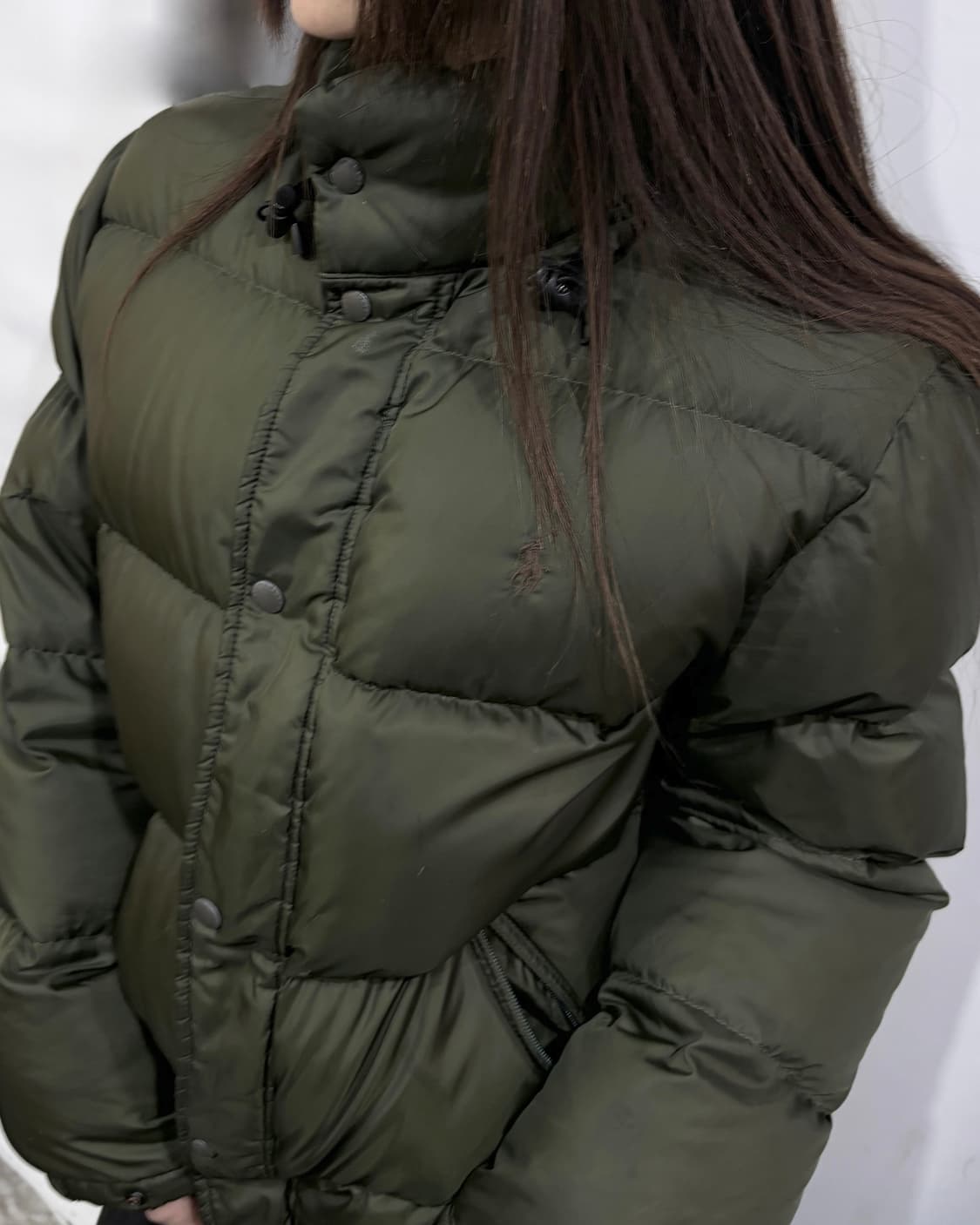 90s Polo Ralph Lauren 올리브 그린 다운 패딩 상품이미지2