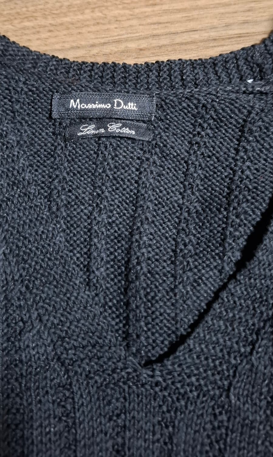 Massimo Dutti 남녀 니트 조끼 블랙 상품이미지3