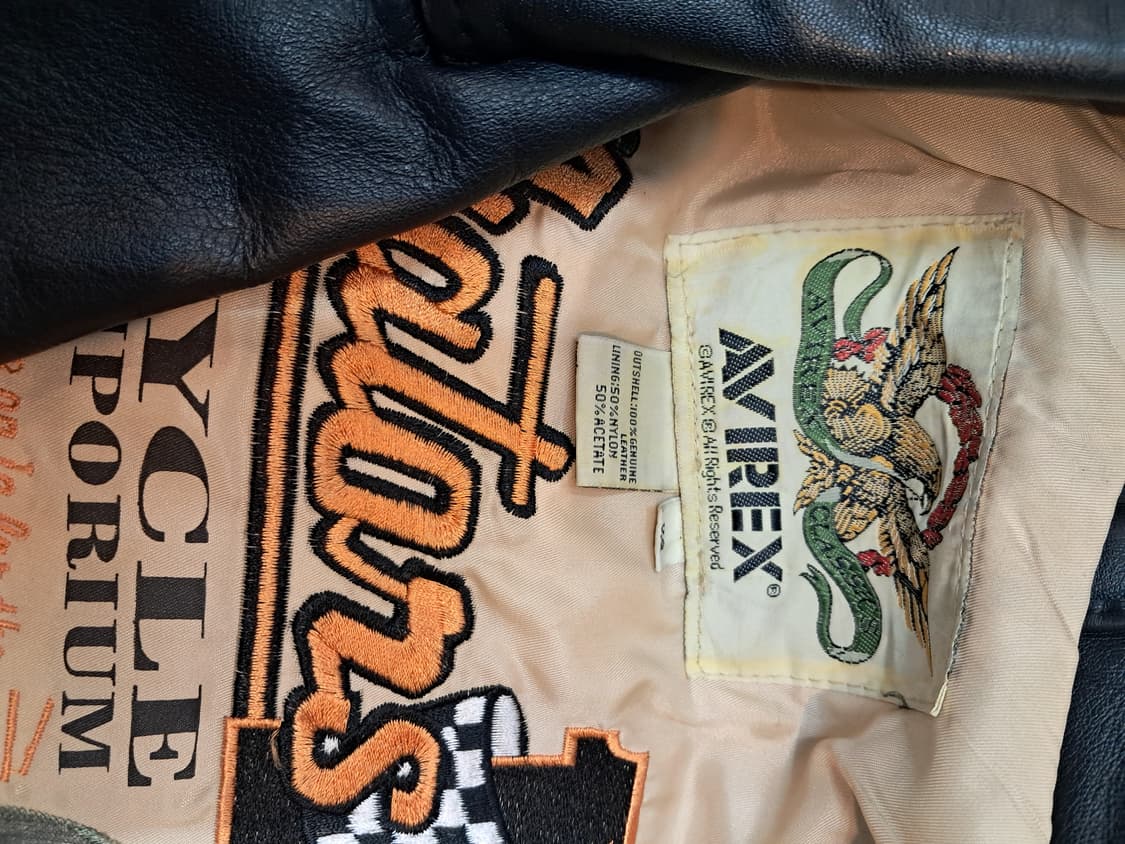 Avirex 바이크 가죽 자켓 상품이미지5