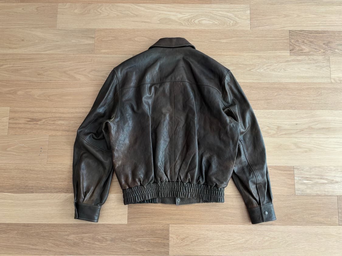 쿠어 베지터블 레더 자켓 a-2 L 상품이미지5