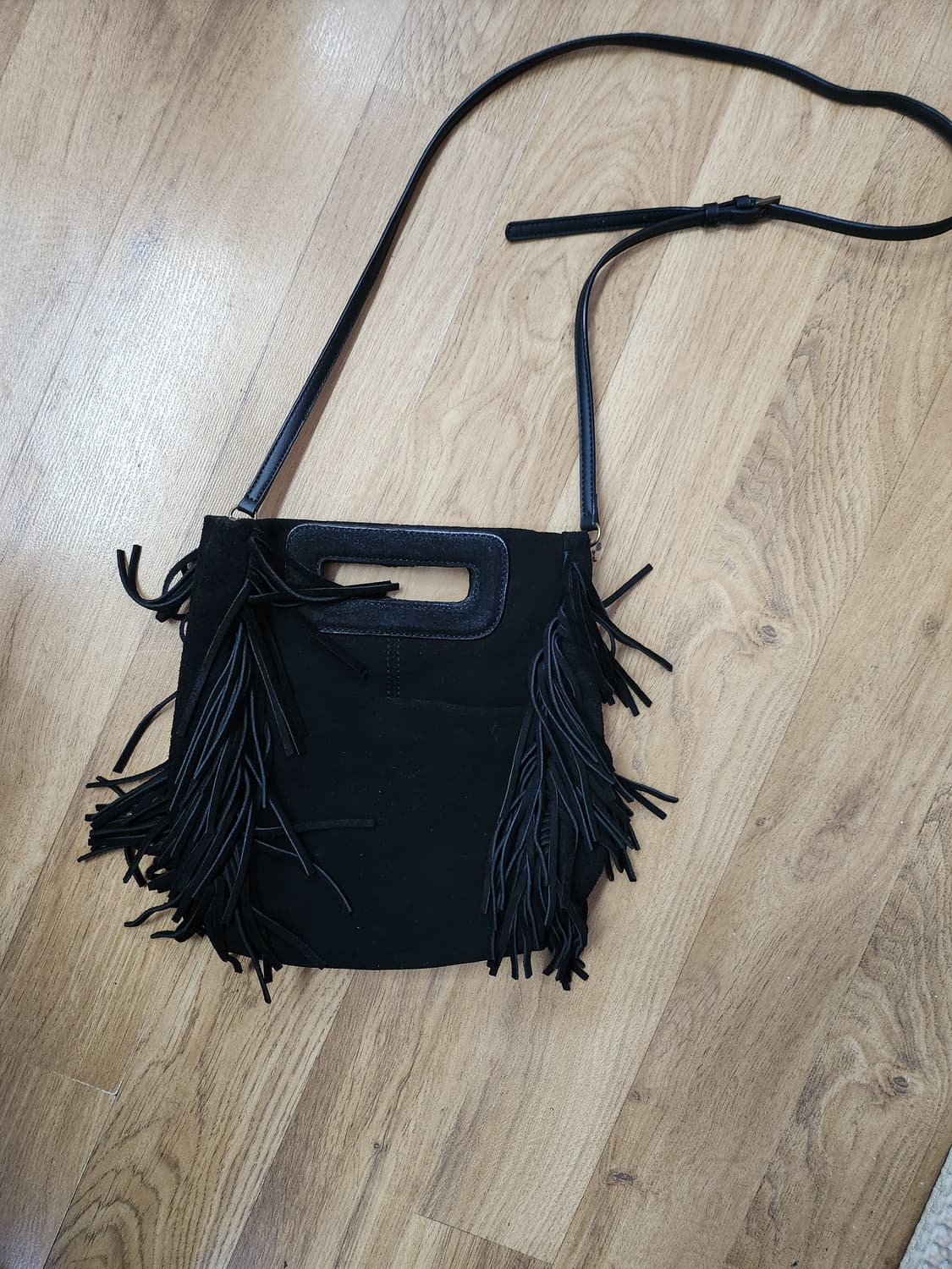 675) 소가죽 스웨이드 크로스백 상품이미지1