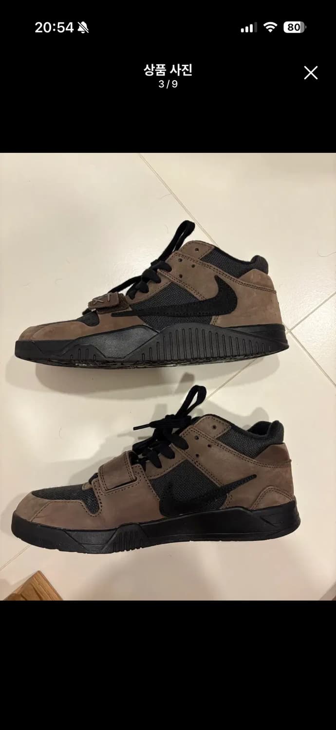 [9, 270] 조던 x 트래비스 스캇 점프맨 잭 TR 블랙 앤 다크 모 상품이미지3