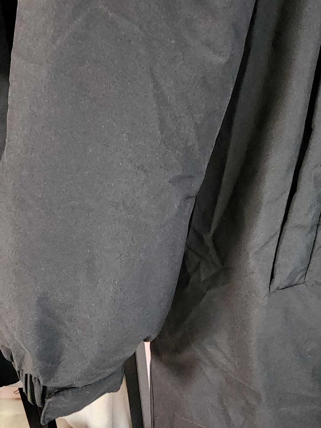 무신사 스탠다드 데일리 미니멀 롱 패딩 파카 XL 블랙 팜. 무탠다드 상품이미지5