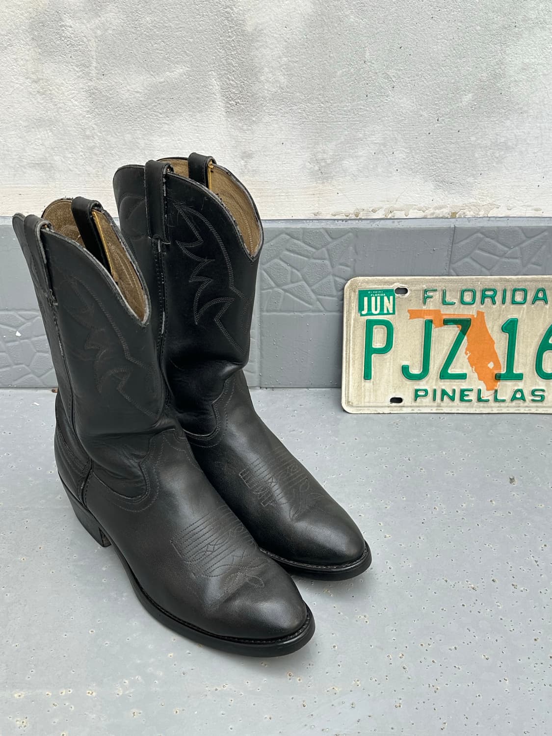 [듀랑고] •Durango Cowboy Black Boots 상품이미지1