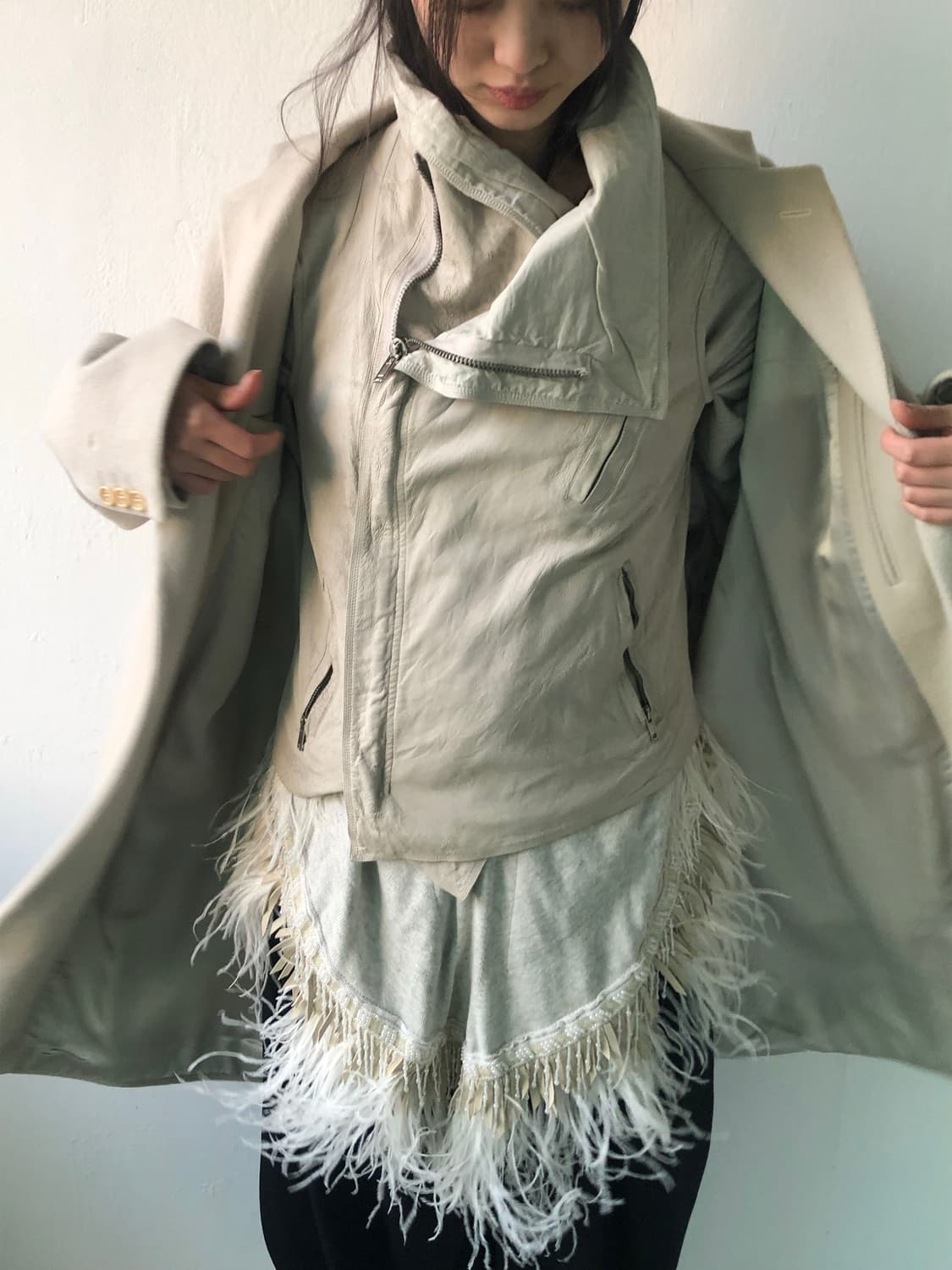 사카이 페더 캐시미어 스웨터 상품이미지3