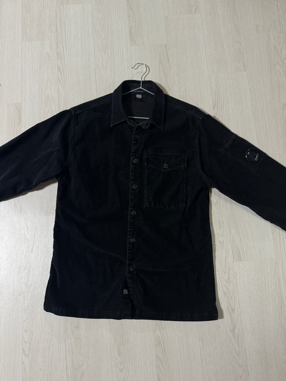 C.P. Company 코듀로이 오버셔츠 블랙 상품이미지3
