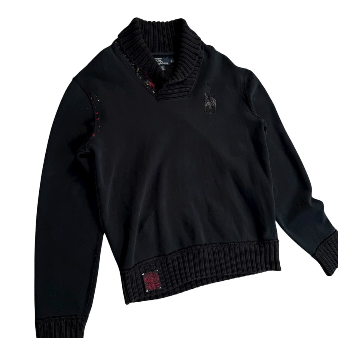 폴로 패치 니트 스웨터 상품이미지2