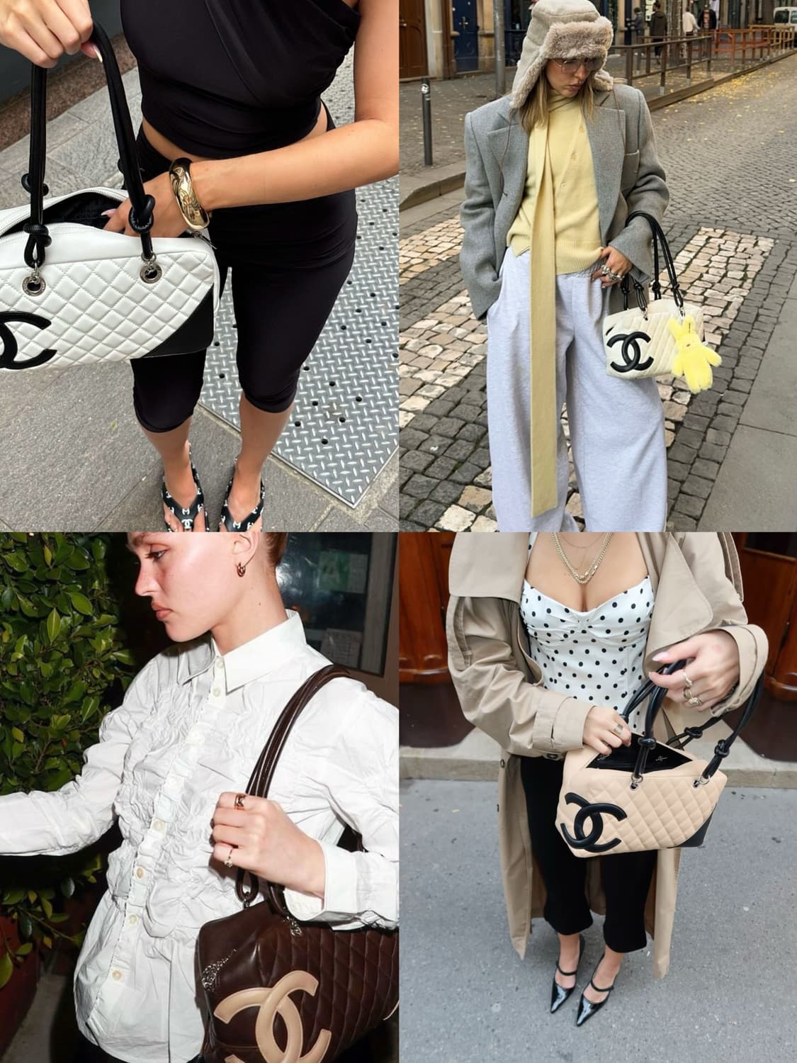 샤넬 깜봉 램스킨 볼링백 상품이미지2