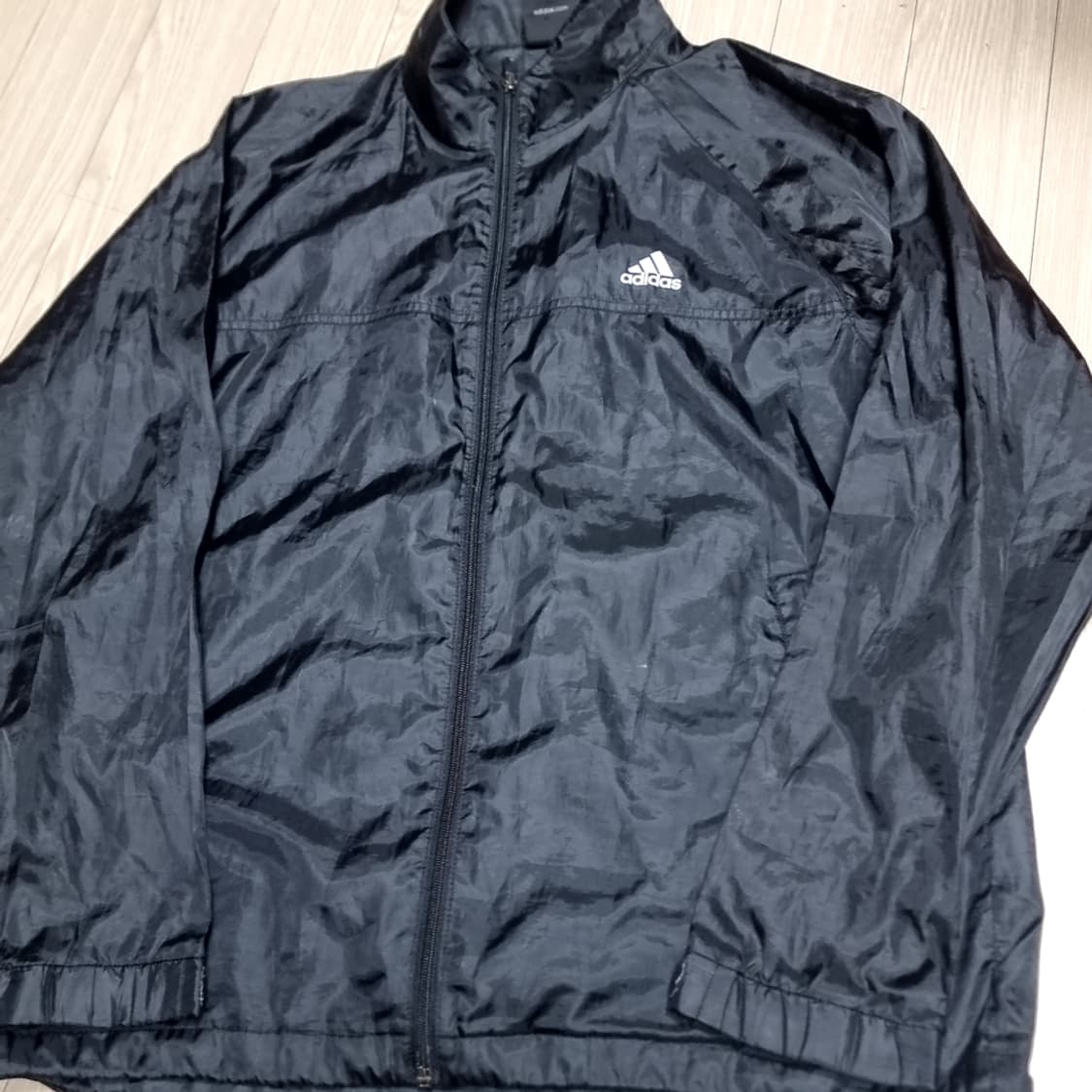 한국제 아디다스 블랙 바람막이 자켓(100-105) 상품이미지1
