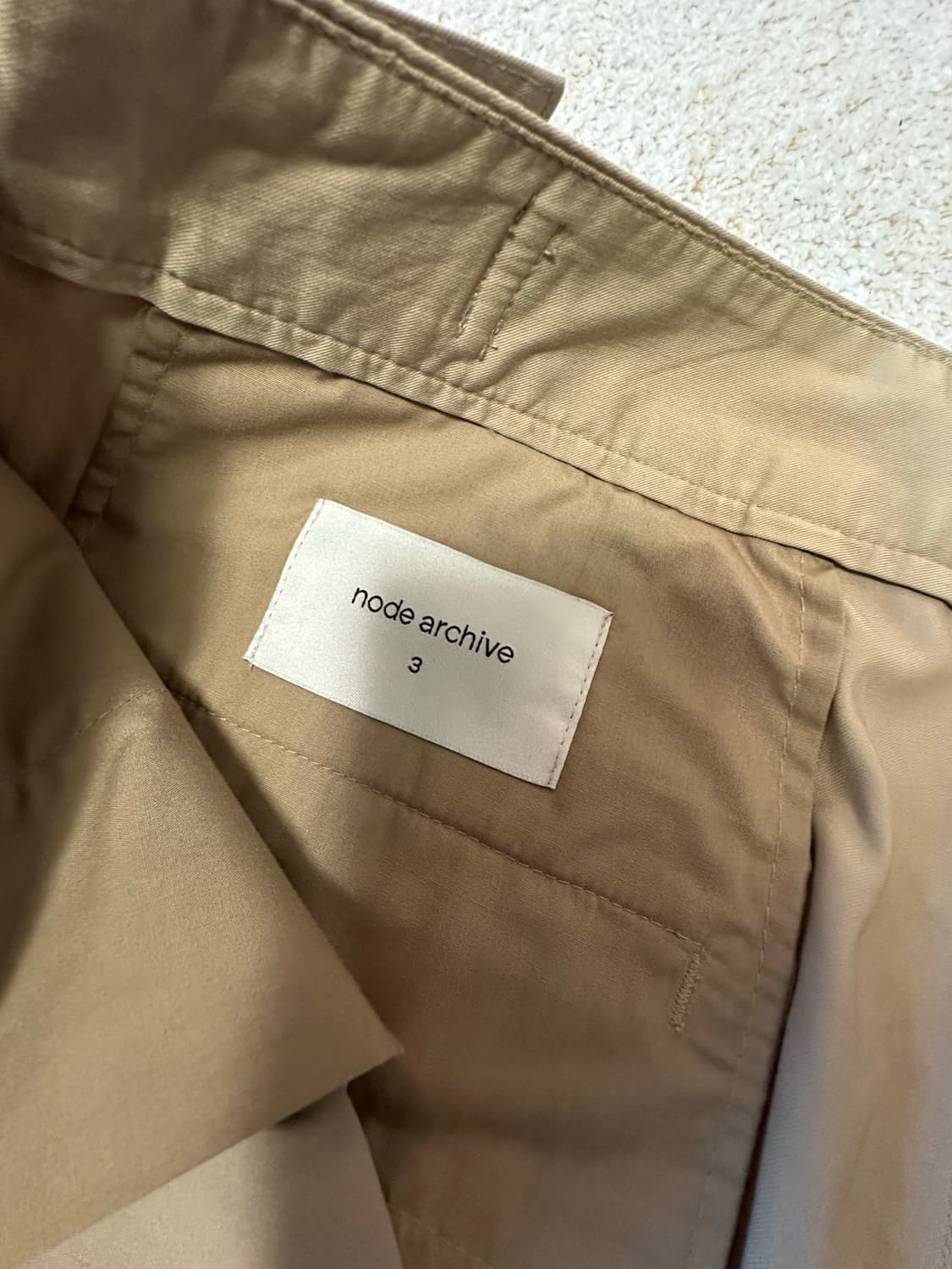 노드아카이브 와이드 페이퍼드 치노팬츠 3 상품이미지5