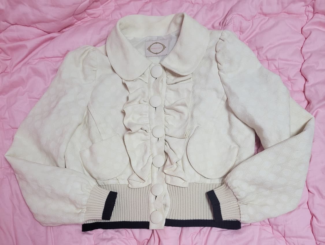 급처상태좋음!레니본 프릴 러플 도트 귀요미 공주 점퍼 자켓 리즈리사st 상품이미지1