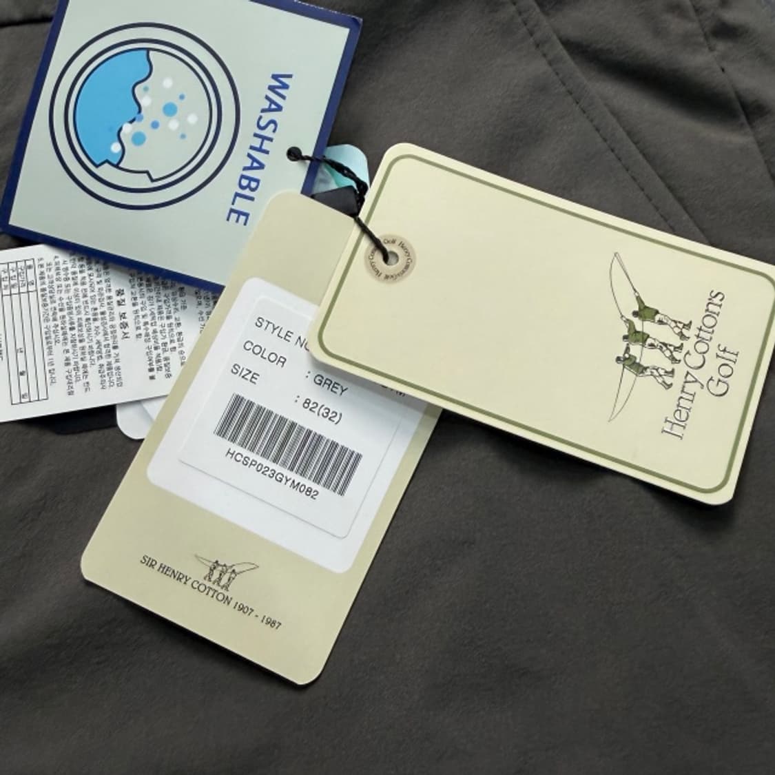 32 헨리코튼 골프 반바지 새상품 상품이미지3