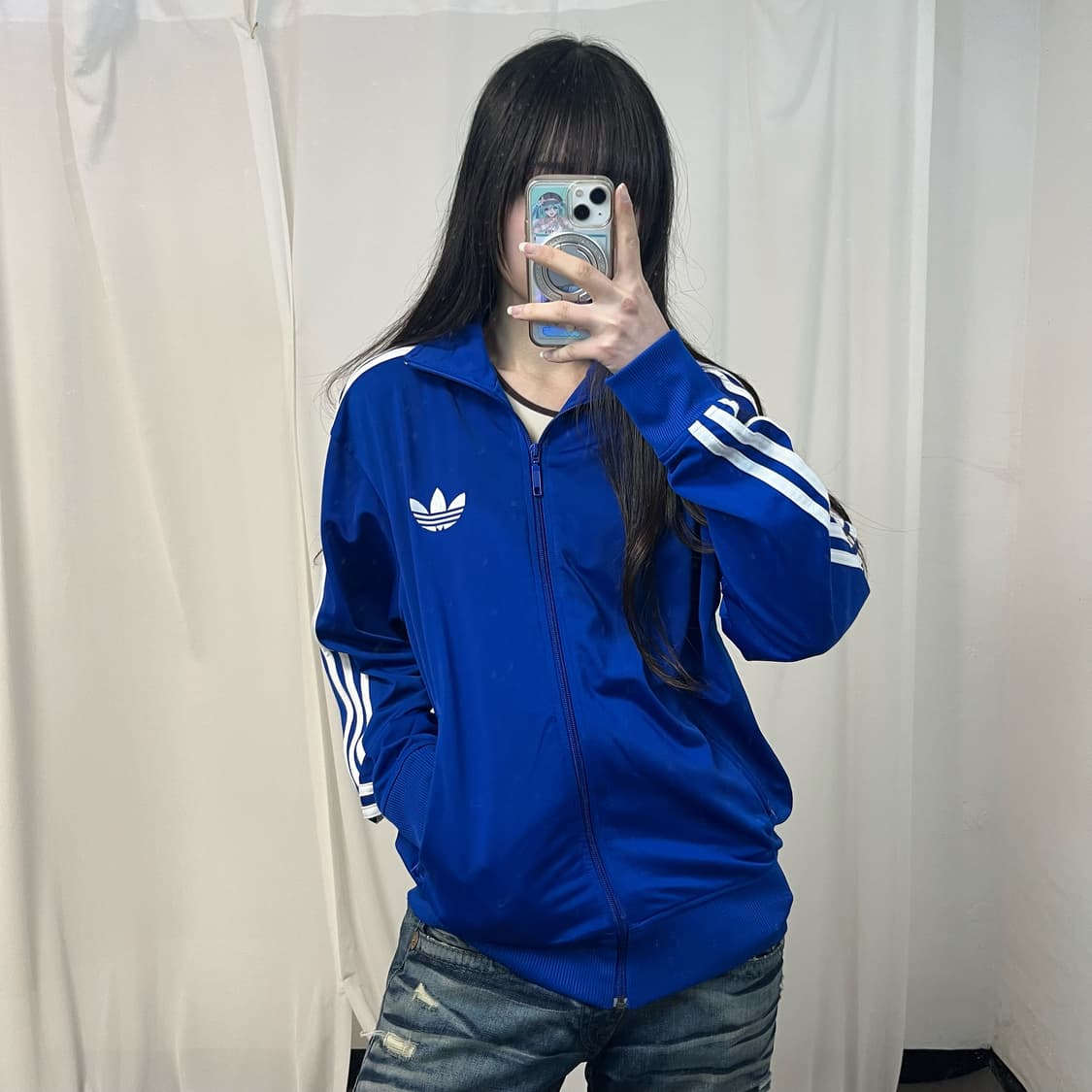 Adidas blue vintage Firebird jersey 상품이미지1