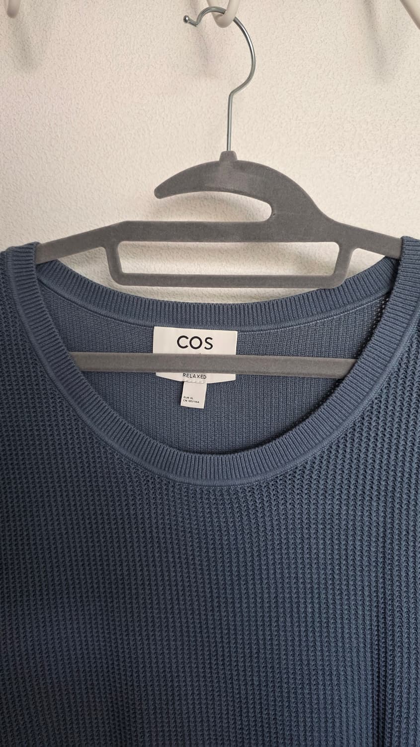 COS 니트 베스트 블루 XL 상품이미지2