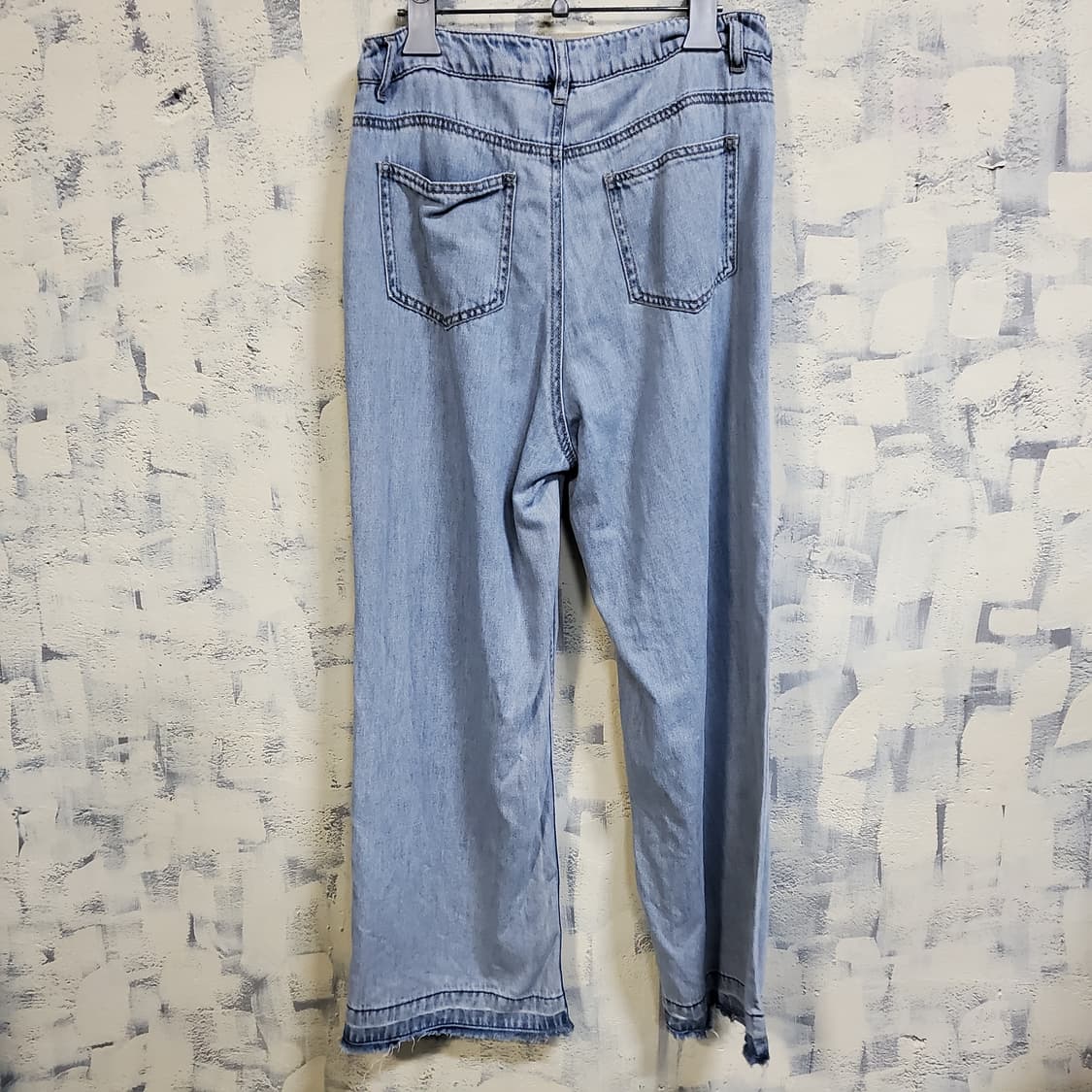 쥬시쥬디 연청 데님 와이드 팬츠 상품이미지2