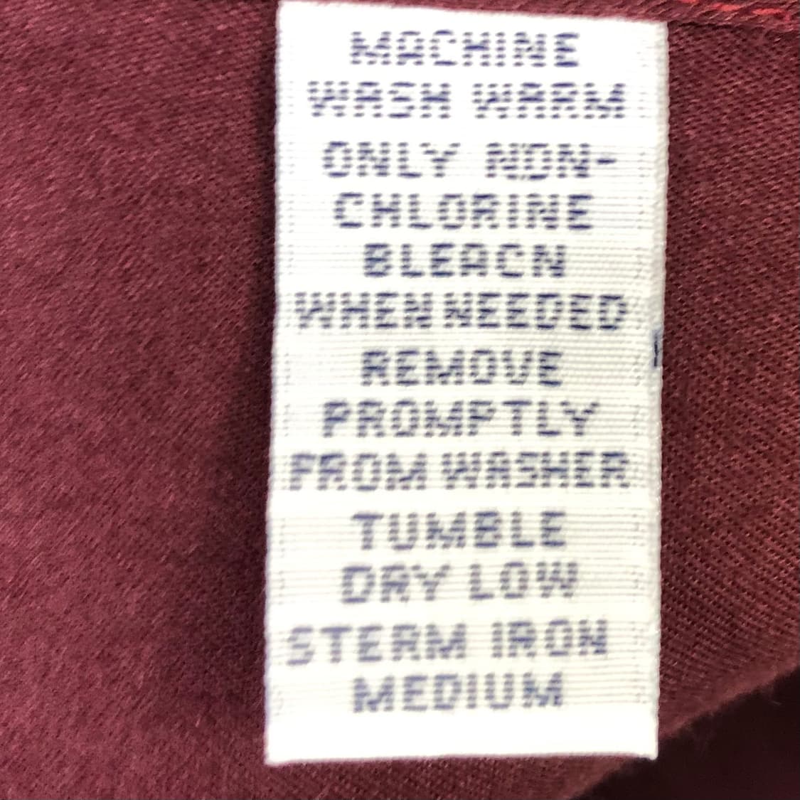 XL 폴로 버건디 솔리드코튼 셔츠 상품이미지4