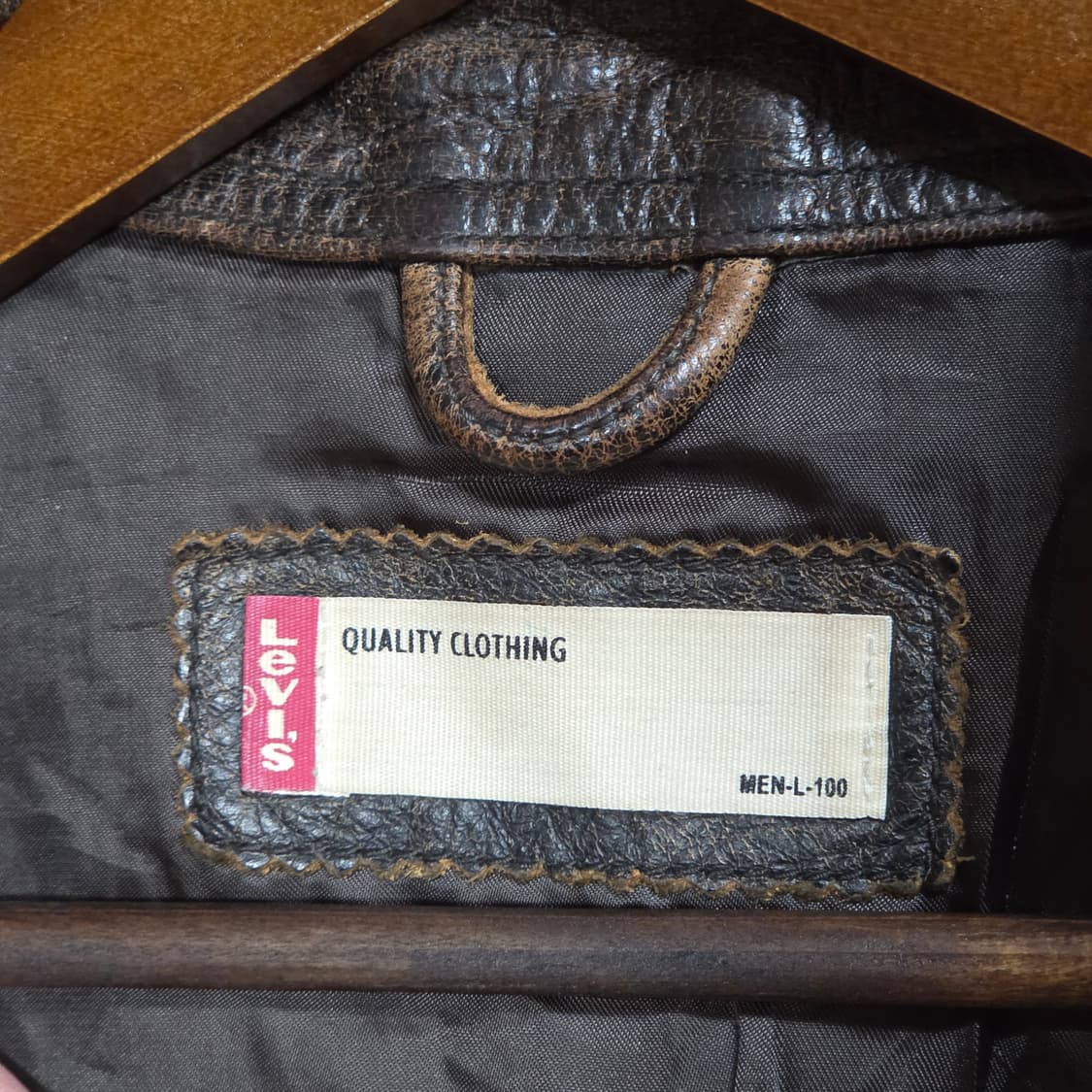 리바이스 싱글레이서 벨티드 브라운 소가죽 자켓 상품이미지9