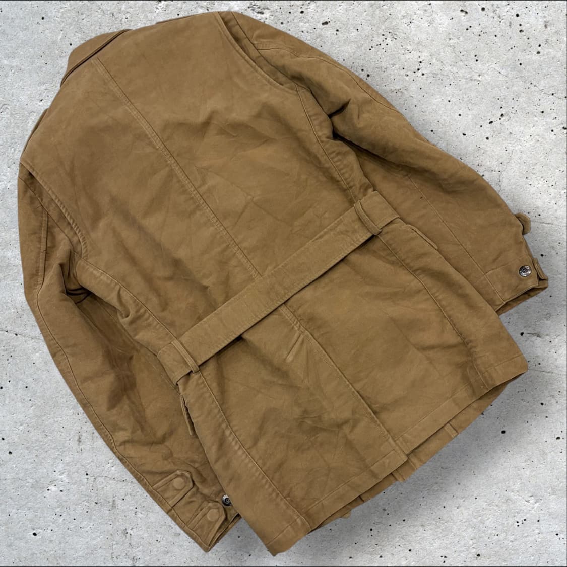 [46] 구찌 빈티지 스웨이드 벨티드 사파리 자켓 B387 상품이미지2