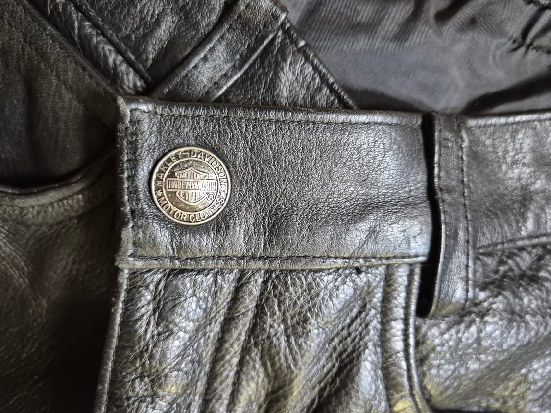 여성 할리데이비슨 가죽 스판 바지 상품이미지3