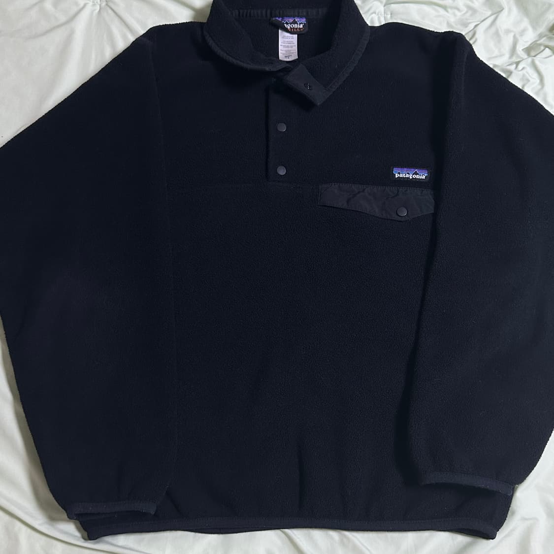 10s 파타고니아 신칠라 스냅티 올블랙 S 상품이미지2