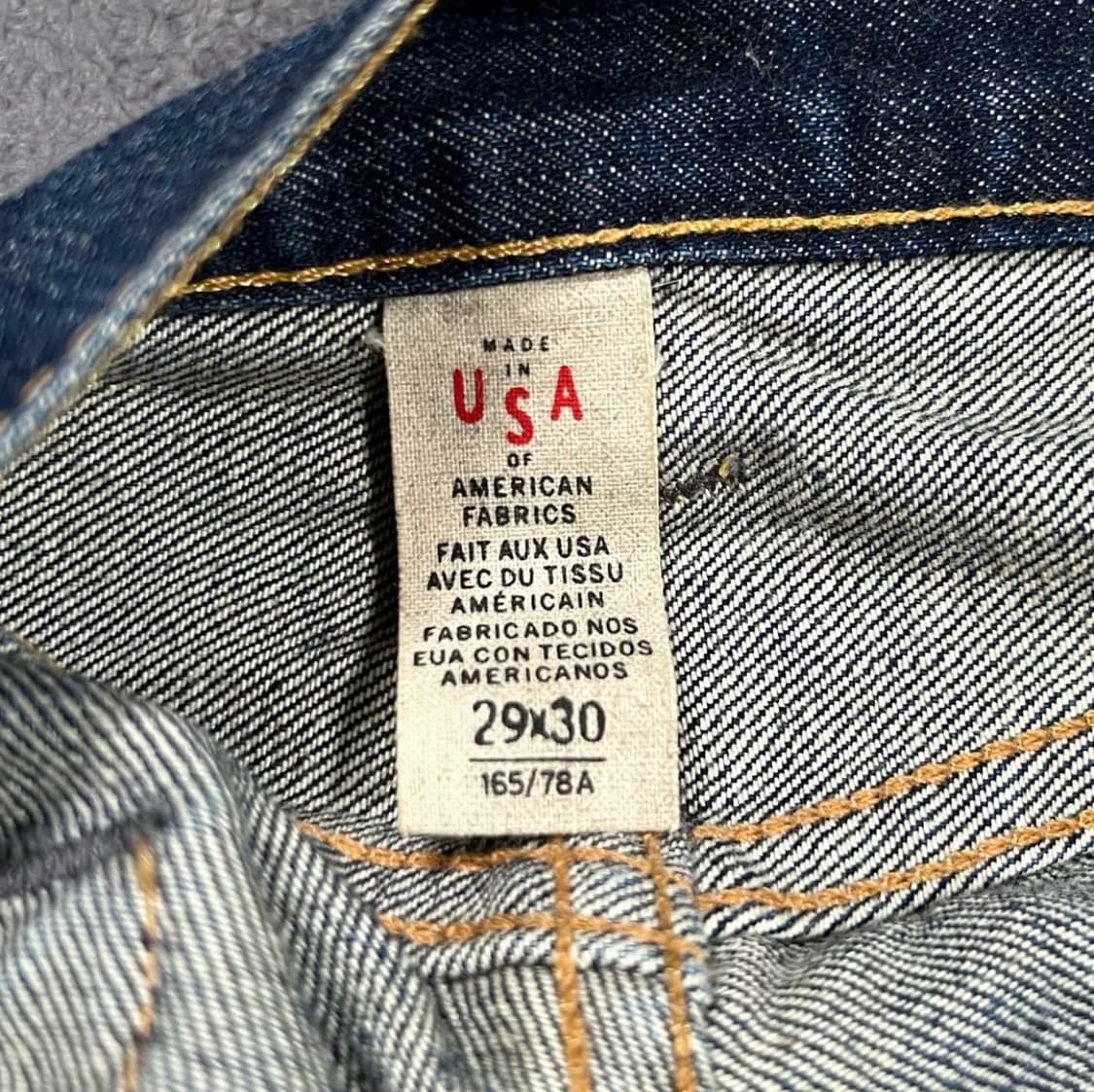 RRL 더블알엘 로우 스트레이트 Stillwater 셀비지 데님팬츠 상품이미지8