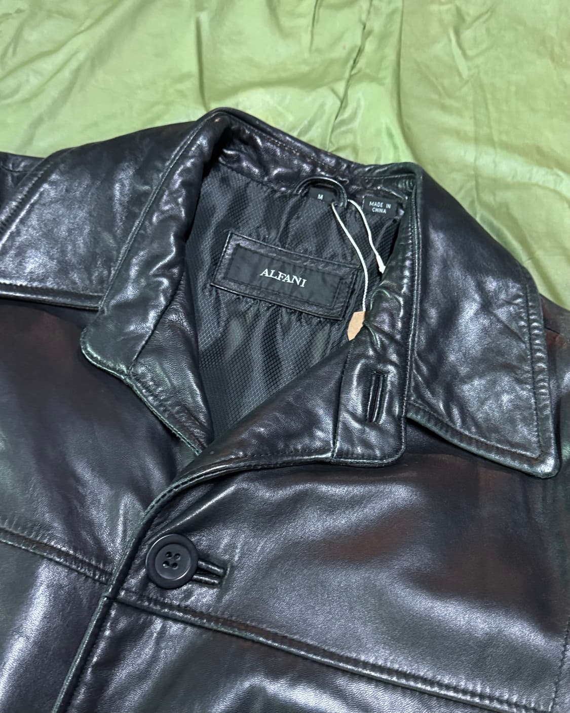 Alfani 레더 카코트 M 상품이미지2