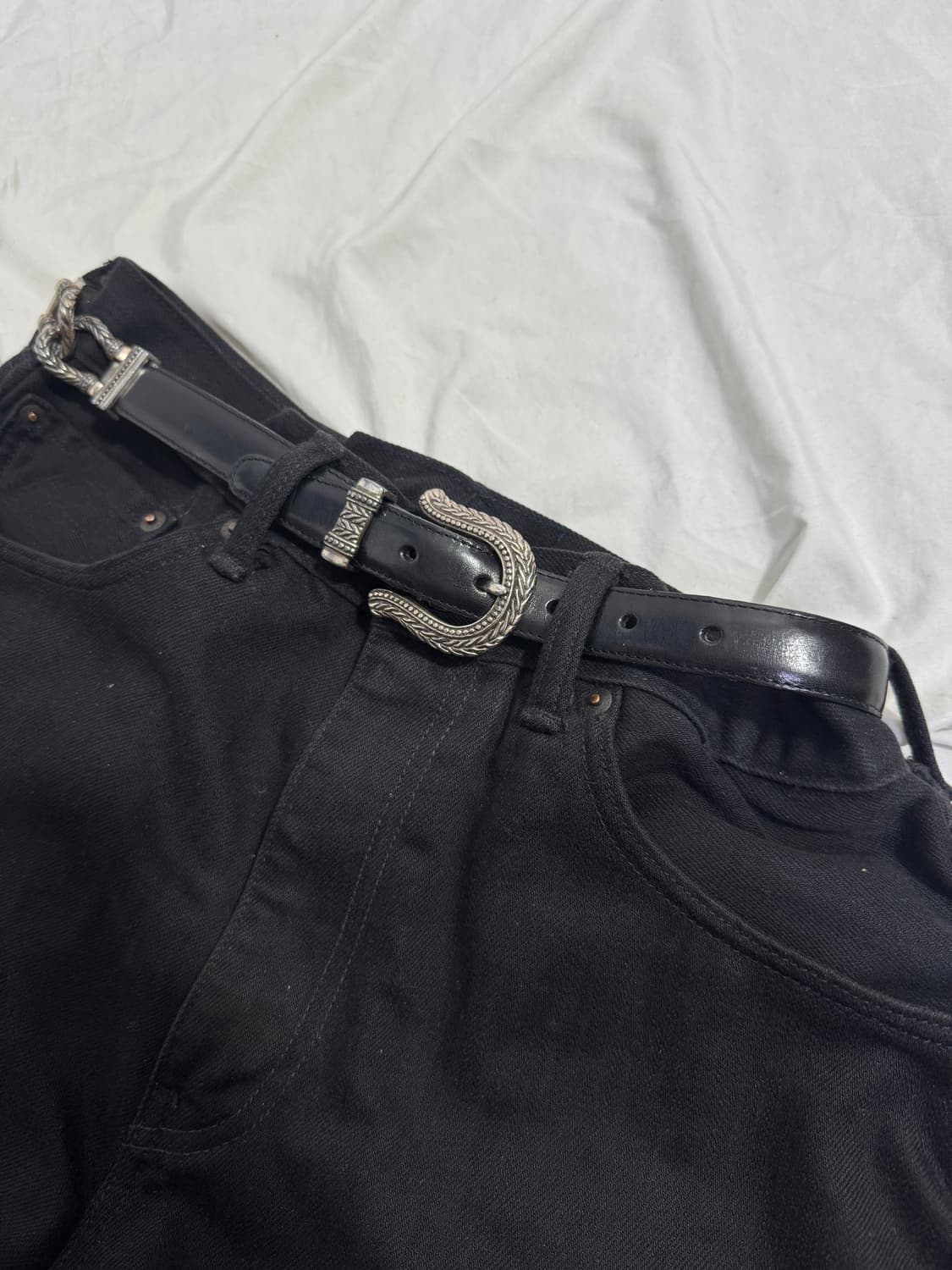 90s usa Talbots 웨스턴 레더 벨트 상품이미지1