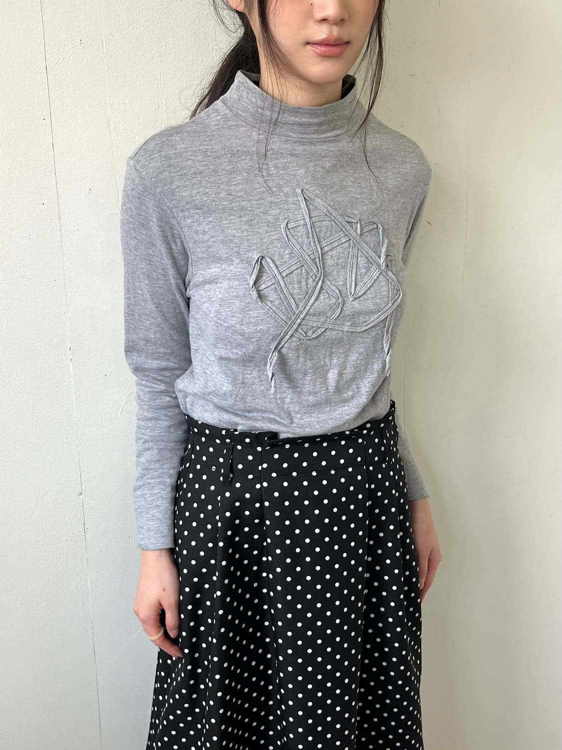 Japan vtg 아트 스타 터틀넥 상품이미지4