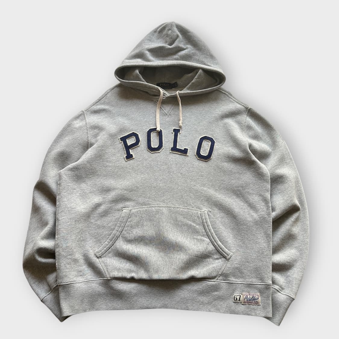 폴로 그레이 후드티 상품이미지1