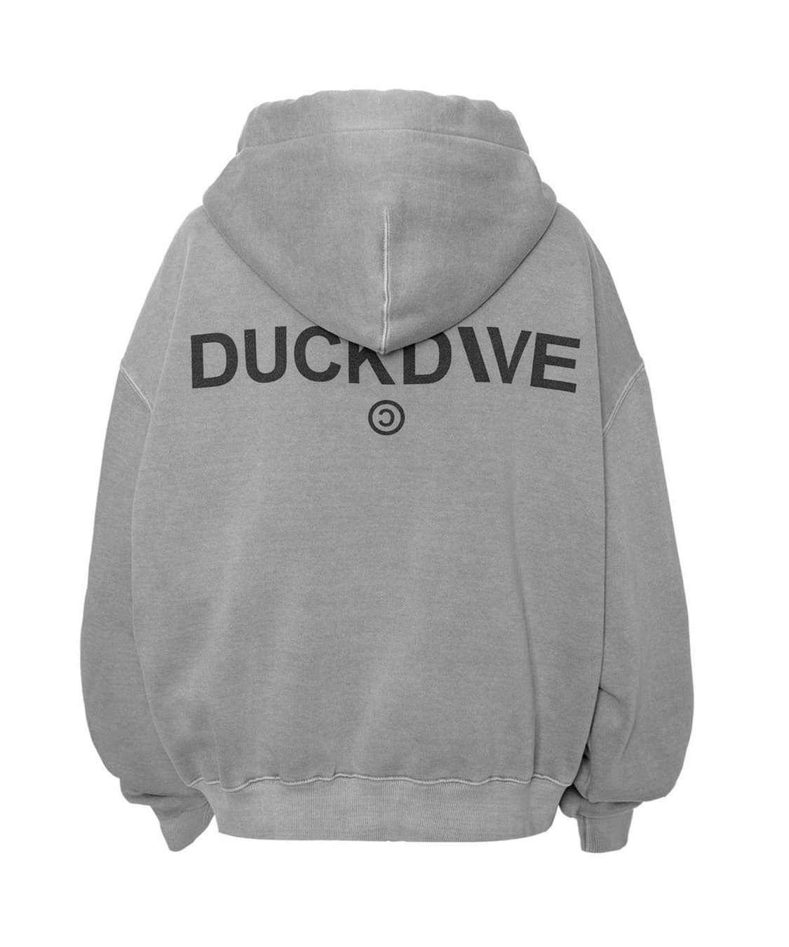덕다이브 스트링 아일렛 피그먼트 후드집업 그레이 L 상품이미지2